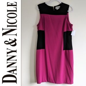 Danny & Nicole Color Block Dress NWT